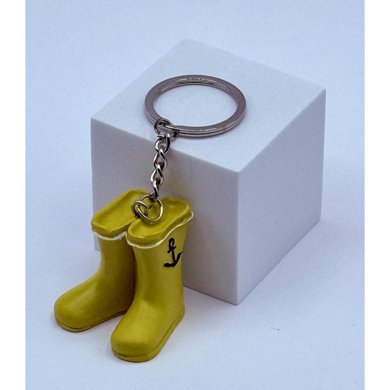 Llavero Botas Amarillas con Ancla