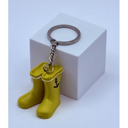 Llavero Botas Amarillas con Ancla