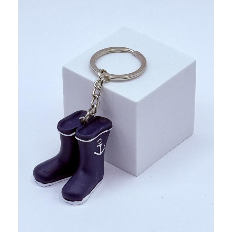 Llavero Botas Azules con Ancla