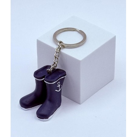 Llavero Botas Azules con Ancla