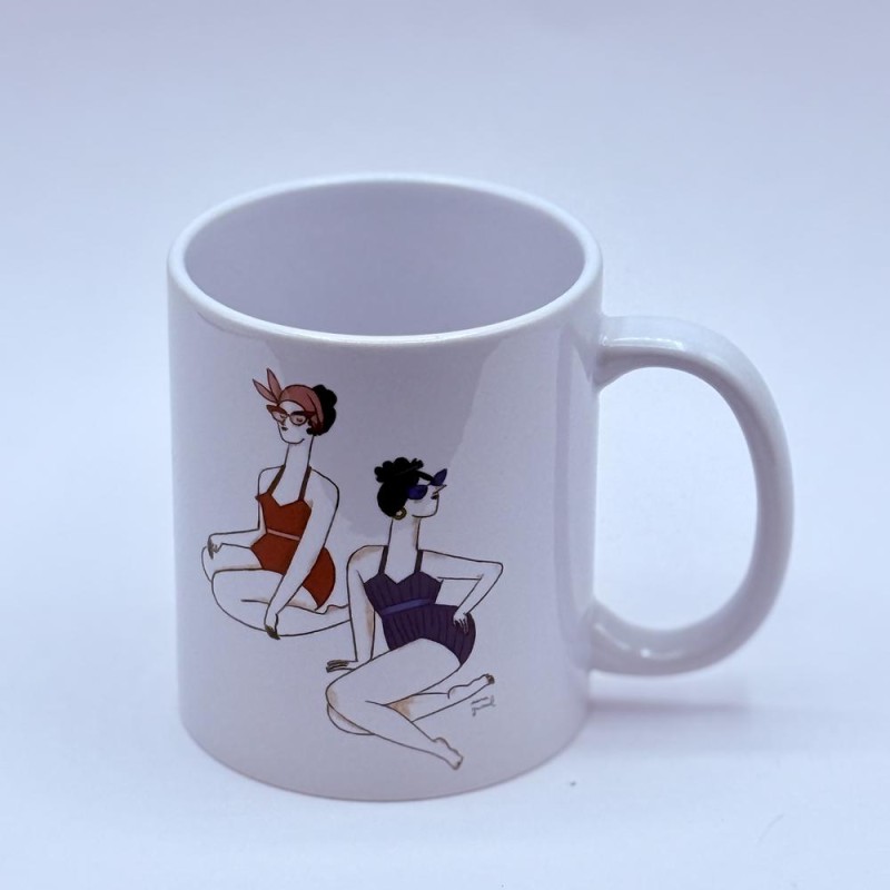 Mug Náutico Bañistas