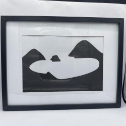 Cuadro Bahía Concha negro