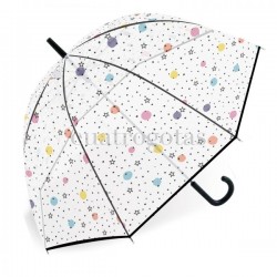 Paraguas transparente estrellas